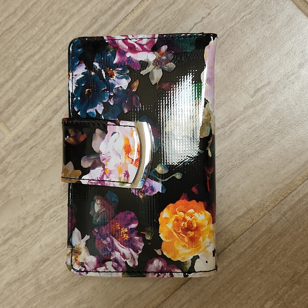 Bright floral wallet